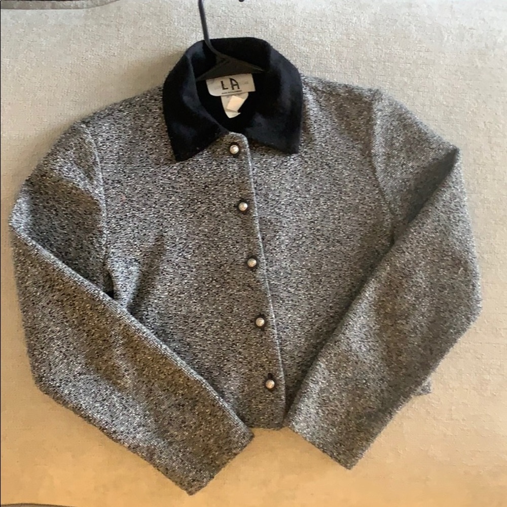 90s Cropped long sleeve button up